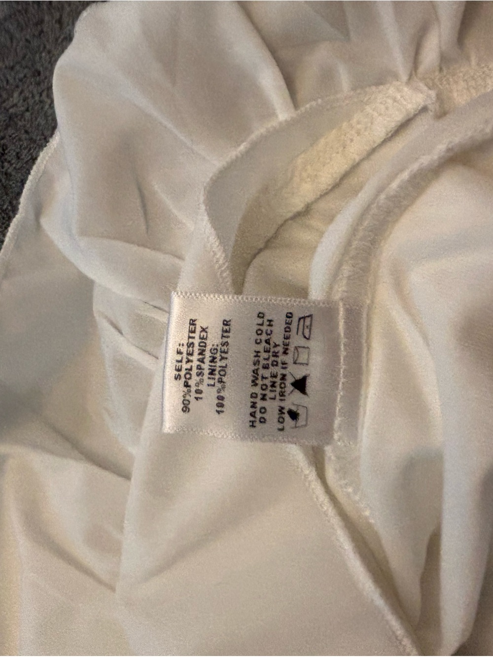 American Threads One-Shoulder Ivory Ruffle Mini Dress - Picture 4 of 6
